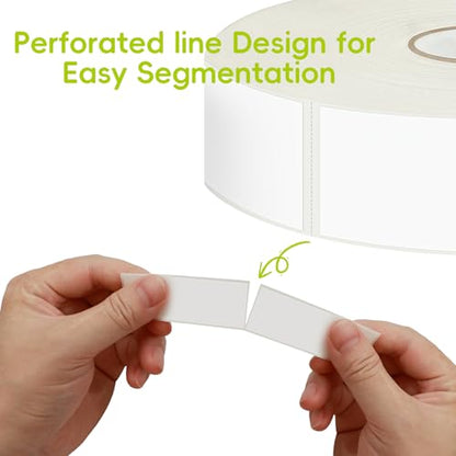 600 Blank Removable Freezer Labels with Perforation Line for Easy Distribution and Use. Waterproof and Oil-Resistant, Suitable for Food Containers, Jars, and Kitchen Organization.(1 "x 3") - size: 600 Pcs - 1 "x 3"