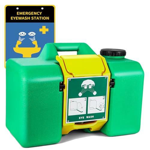 Eye Wash Station 8-Gallon Portable Eye Wash Kit Emergency Eyewash Station