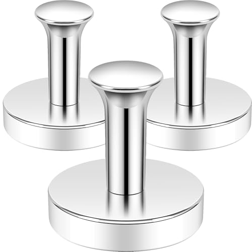 Neosmuk Magnetic Hooks Steel Tube Design for Cruise,80lb+ Silver,3 Pack - color: Silver, size: 3P