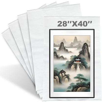 28"x40"Packing Foam Pouches, 5PCS Large Shockproof Cushioning Protection - size: 28X40IN-5PCS