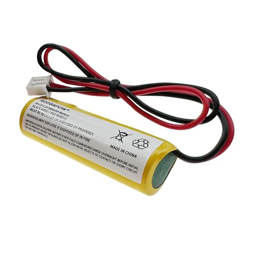 1.2v 900mAh Ni-CD Exit Sign Emergency Battery Replacement Compatible with Lithonia Battery EXR LED EL M6 Unitech AA900mAh OSA268 ELB CS01 (5)