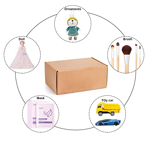 Cedilis 25 Pack 9x6x4 Inches Shipping Boxes, Small Corrugated Cardboard Box, Brown Cardboard Mailing Boxes, Thick Corrugated Mailer Boxes for Shipping Packing Small Business, Recyclable - size: 9x6x4 Inches