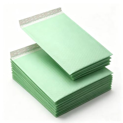 Green13x10 Inch 25Pcs Bubble Mailing Shipping Seal Packaging Envelope Bags - color: Light Green-25PCS, size: L13xW10 inch