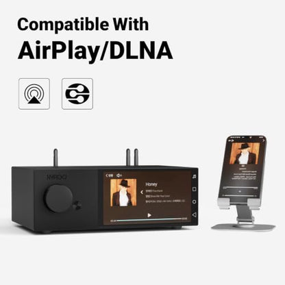DM100 Music Streamer Android 14 System 5.5" LCD Touchscreen, 8+64GB