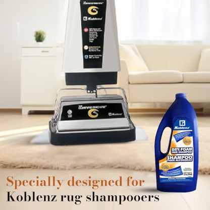 Koblenz 20-0529-6 Dry Foam Rug Shampoo, White, 32-Ounce