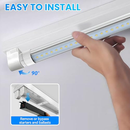 JESLED 360 Degree T8 T10 T12 3.5ft 28w LED Tubes, 4-Pack - size: 3.5 feet