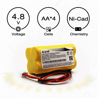 (5-Pack) 4.8V 800mAh Ni-Cd Battery for BL93NC487 BAA-48R - color: 5-Pack