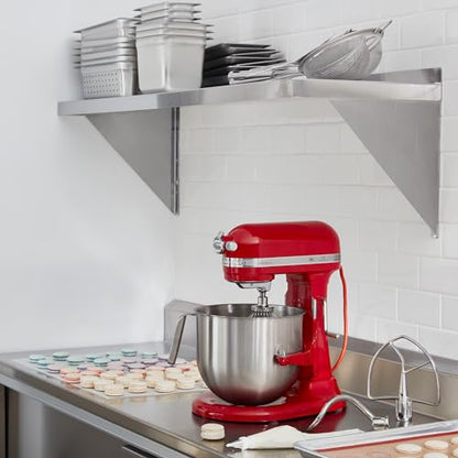 KitchenAid NSF Certified Commercial Series 8-Qt Bowl Lift Stand Mixer - KSM8990 - color: Empire Red, style: No Bowl Guard