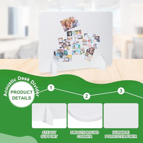 PATIKIL Desk Dividers 24" x 16",with 2Pcs Support Feet, Pure White Style A - color: Pure White Style a, size: 24" x 16"