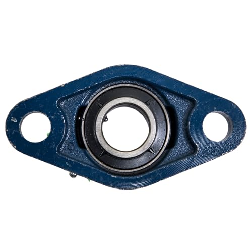 Jeremywell UCFL204-12 Pillow Block Bearing (2 Pack), 3/4 inch Bore, 2-Bolt Flange Mounted, Solid Base, Self-Alignment - size: UCFL204-12