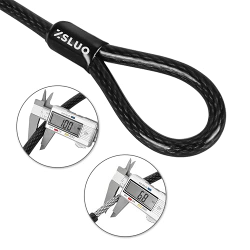 40ft x 3/8" Heavy Duty Cut-Proof Security Cable, Outdoor Equipment - size: 40ft