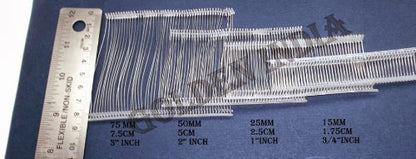 2 Arrow Standard 9S Tag Guns + 7 Extra Needle +5000 (Size 15mm) (3/4") White Barbs (Fasteners) + 300 Loop Pins Price Label Clothing Tagging Attacher with Steel Needle Combo