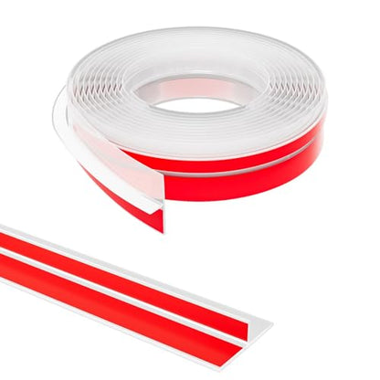 Elvone T-Shaped Weather Stripping Door Seal, Clear Silicone, 1.97" x 20 ft - color: Clear, size: 20FTX1.97IN