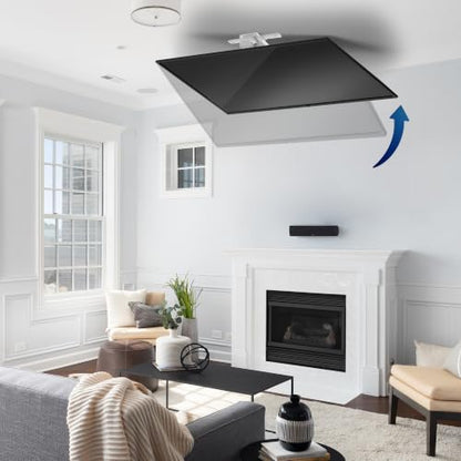 VIVO Swivel Electric Ceiling TV Mount, 37-70 in Screens, MOUNT-E-FD75CW-S - color: White, size: 37-70" TVs