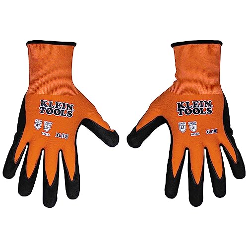 Klein Tools 60673 A1 Cut Resistant Work Gloves, X-Large, 1-Pair - size: X-Large, style: 1-pair Pack