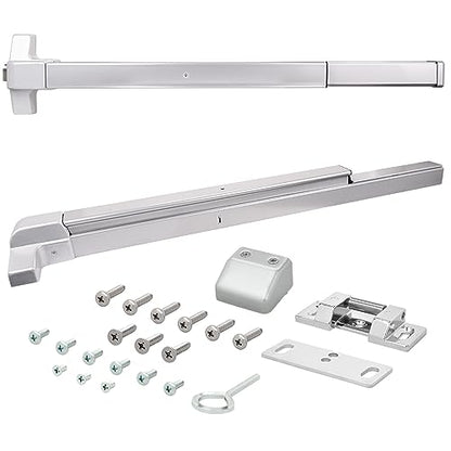 Nuk3y ED-5000 Series Panic Bar Exit Device Grade 1 ADA Certifed, Fit Door Width 30"-36" (Aluminum, Exit Device Only) - size: Standard Exit Device Only