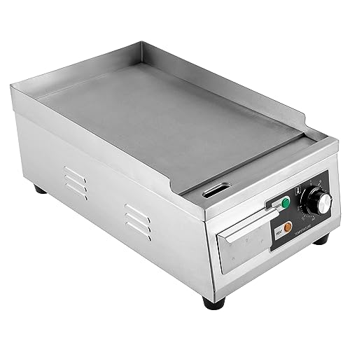 Electric Countertop Flat Top Griddle 11x15.7in Commercial Teppanyaki Grill - color: 1300W, 11"x15.7"