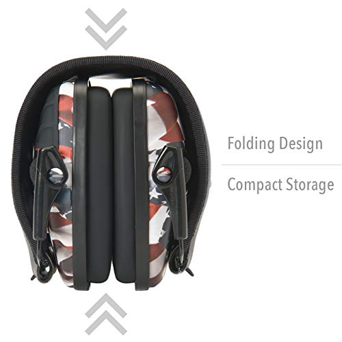 Howard Leight by Honeywell Impact Sport Sound Amplification Electronic Shooting Earmuff, ONE NATION - color: One Nation, size: Medium