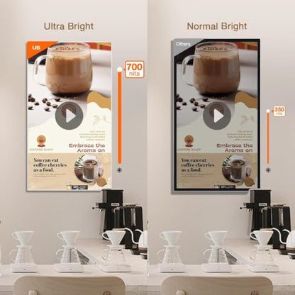 32" Digital Signage Display 700-Nit Android Commercial Display - size: ['32']