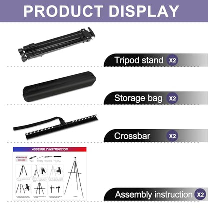 AROIC Art Painting Artist Easel Stand, Painting Display Easel Stand - style: 2P