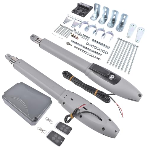 Automatic Dual Swing Gate Opener Kit for Doors up to 660lb*2 with Remote