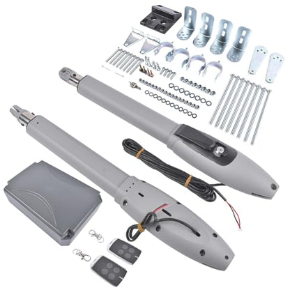 Automatic Dual Swing Gate Opener Kit for Doors up to 660lb*2 with Remote