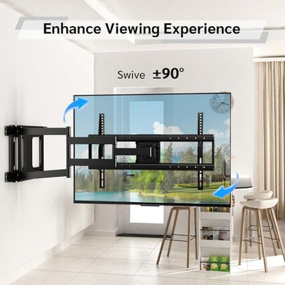 Long Arm TV Wall Mount for 37-75 Inch TVs - size: Fit 32-76 inch