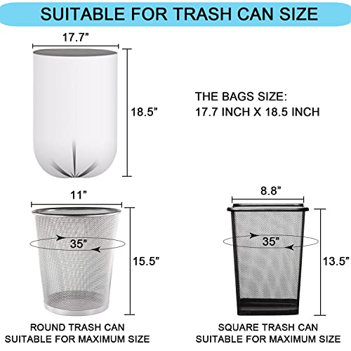 2 Gallon Small Plastic Trash Bags, 7.5 Liters Wastebasket Liners 100 Count - style: Trash bags
