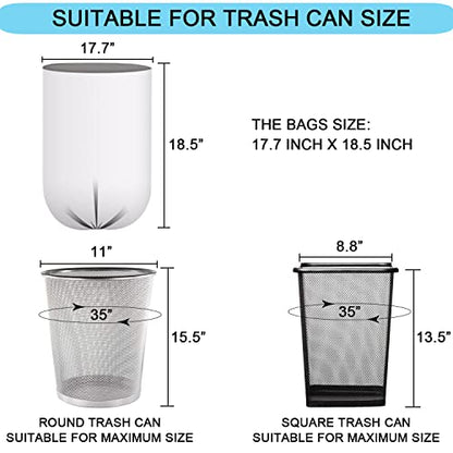 2 Gallon Small Plastic Trash Bags, 7.5 Liters Wastebasket Liners 100 Count - style: Trash bags