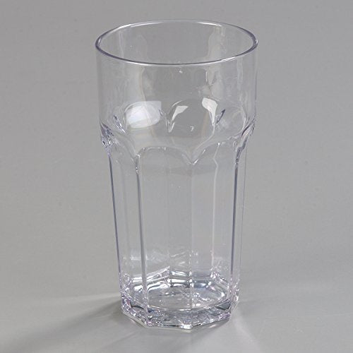 Carlisle FoodService Products Louis Tall Tumbler for Restaurants, Catering, Kitchens, Plastic, 22 Ounces, Clear, (Pack of 24) - size: 22 Ounces, style: 24 Pack