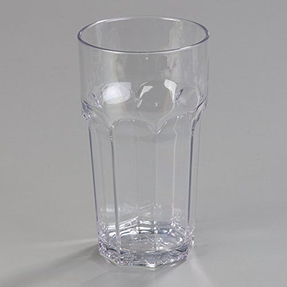 Carlisle FoodService Products Louis Tall Tumbler for Restaurants, Catering, Kitchens, Plastic, 22 Ounces, Clear, (Pack of 24) - size: 22 Ounces, style: 24 Pack