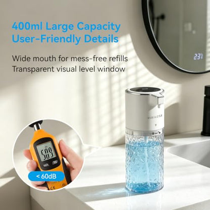 Touchless Automatic Electric Liquid Soap Dispenser - color: Black Water‑ripple, size: Liquid
