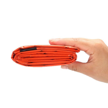 Emergency Sleeping Bag,PE Thermal Bivy Sack,Survival Tent Blanket for Camping Hiking,Lightweight Portable Outdoor Gear
