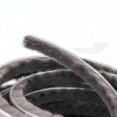 16 Ft (5m) 196 Inch Sliding sash Windows Doors Tape Pile Draught excluder Brush Seal Strip weatherstrip 5mm x 12mm (3/16 1/2 Inch, Gray) - size: 5mm * 12mm