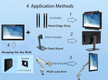 32 Inch 10 Points PCAP Open Frame Touch Screen Waterproof for Kiosk Automation POS Vending and Digital Signage - size: 32