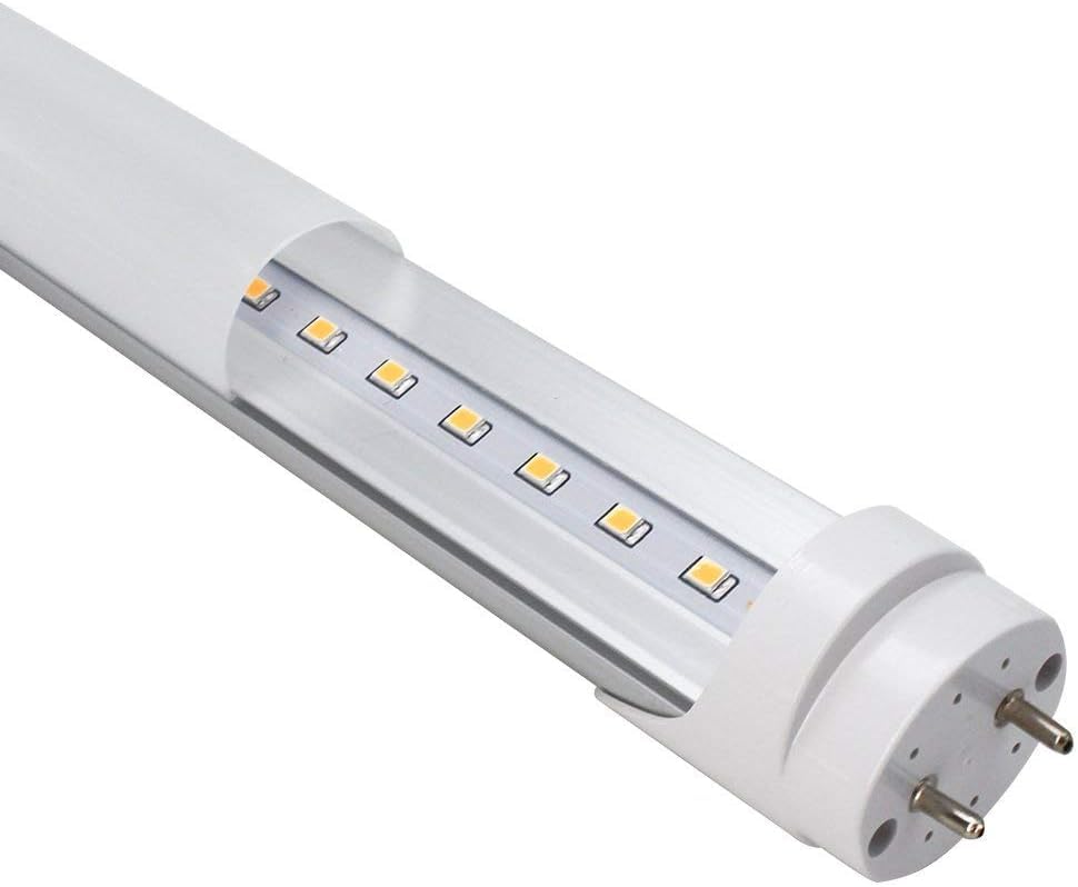 LightingWill LED T8 Light Tube 2FT, Natural White 4000K, Dual-End Powered Ballast Bypass, 1000Lumens 10W (24W Fluorescent Equivalent), Frosted Cover, AC85-265V Lighting Tube Fixtures, 4 Pack - color: Natural White, size: 2FT-4 Pack