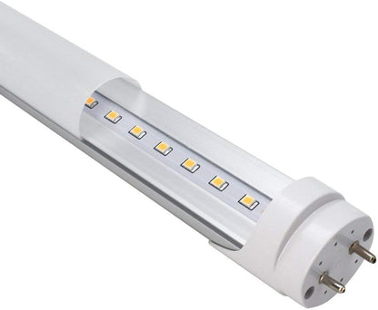 LightingWill LED T8 Light Tube 2FT, Natural White 4000K, Dual-End Powered Ballast Bypass, 1000Lumens 10W (24W Fluorescent Equivalent), Frosted Cover, AC85-265V Lighting Tube Fixtures, 4 Pack - color: Natural White, size: 2FT-4 Pack