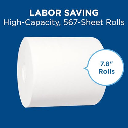 Georgia-Pacific SofPull Centerpull Large Premium Paper Towels, Commercial Bathroom Dispenser Rolls, 567 Sheets Per Roll, 4 Rolls Per Case, White, 28143 - size: 4 Count (Pack of 1)