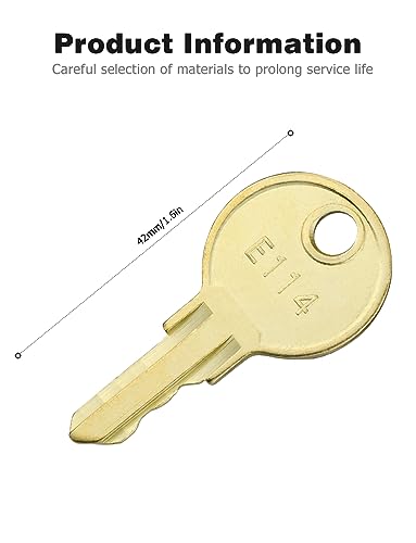 Mellbree E114 Dispenser Key for Bobrick Toilet Paper Towel 10-Pack - size: E114