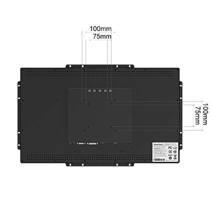 GreenTouch 15.6 Inch 10 Points Open Frame Touch Display, Industrial PCAP Touchscreen Monitor, VGA+HDMI+DVI Port - 16:9 - size: 15.6 IN