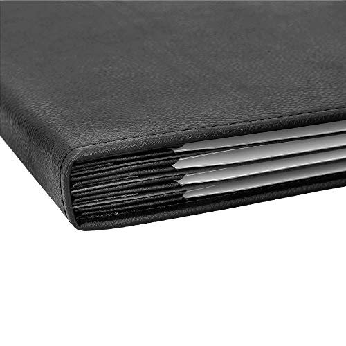 Menu Covers Made of Premium Faux Leather (10-Pack) - 8.5" X 11" - 8 Views - Black - color: Black, size: 8 Views