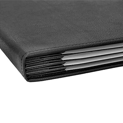 Menu Covers Made of Premium Faux Leather (10-Pack) - 8.5" X 11" - 8 Views - Black - color: Black, size: 8 Views