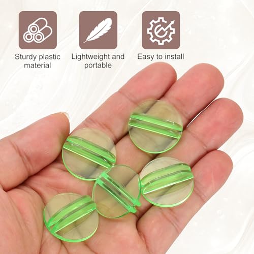 PATIKIL Mini Card Stands (2mm /0.08" Green) (25Pcs) Plastic Round Place - color: Green