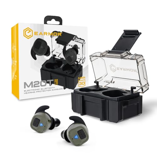 EARMOR M20T PRO Electronic Shooting Ear Protection 30dB NRR Noise Reduction - color: Green Earmor M20t Pro Upgrade