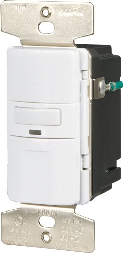 Eaton OS310U-W-K Motion-Activated Occupancy Sensor Wall Switch, White - color: White