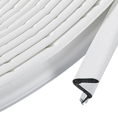 BBTO Weather Stripping Door Window Seal V-Shaped Foam Kerf,26 Feet,White - color: White, size: 26 Feet