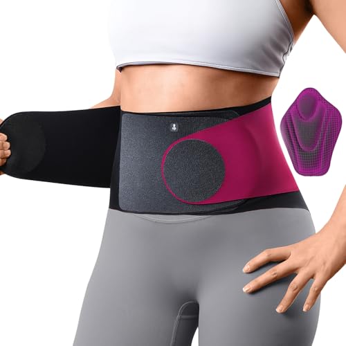 0.5mm Ultra Thin Back Brace for Women for All-Day Wear & Support - color: Rose, size: XL