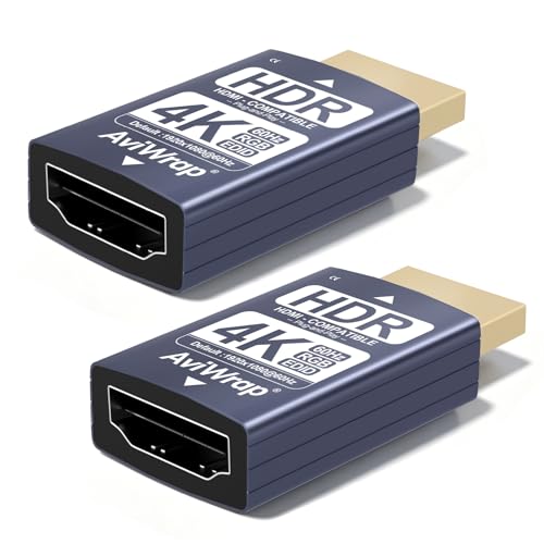 4K HDMI EDID Emulator Passthrough Adapter,EDID Dongle for HDR,2Pack - color: 4K/60Hz HDR, size: 2pack