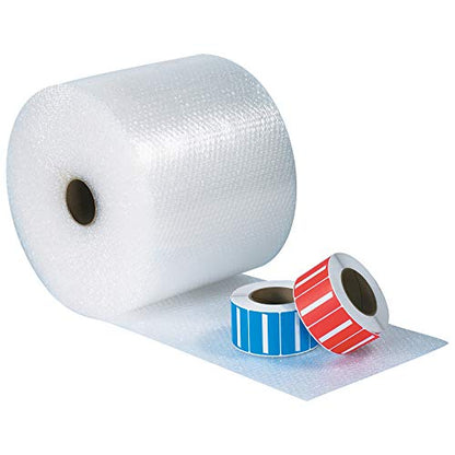 BOX USA Bubble Cushioning Wrap, 12x125', 1/2" Bubble, 4-Rolls