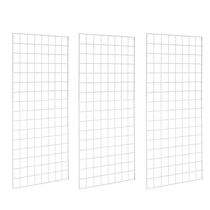 Grid Wall Commercial Grade Gridwall Panels – Heavy Duty Grid Panel for Any Retail Display Wall Grid 2' Width x 4' Height, White (Pack of 3) - color: White, size: 2'x4'(3 Pack)